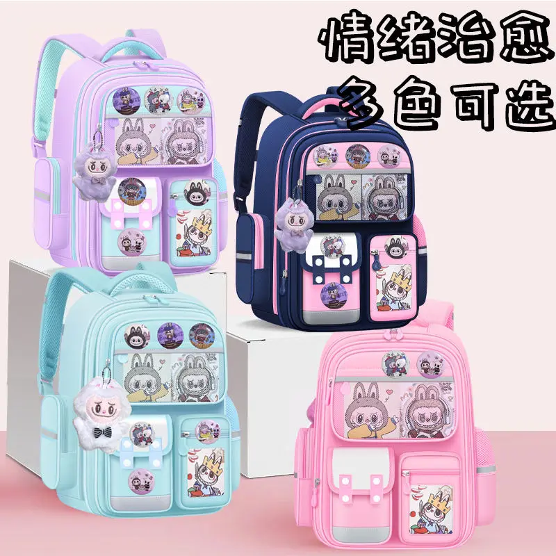 School bag, cartoon capacious backpack lightweight, 1-3-6 years, spine protection — chobi 22