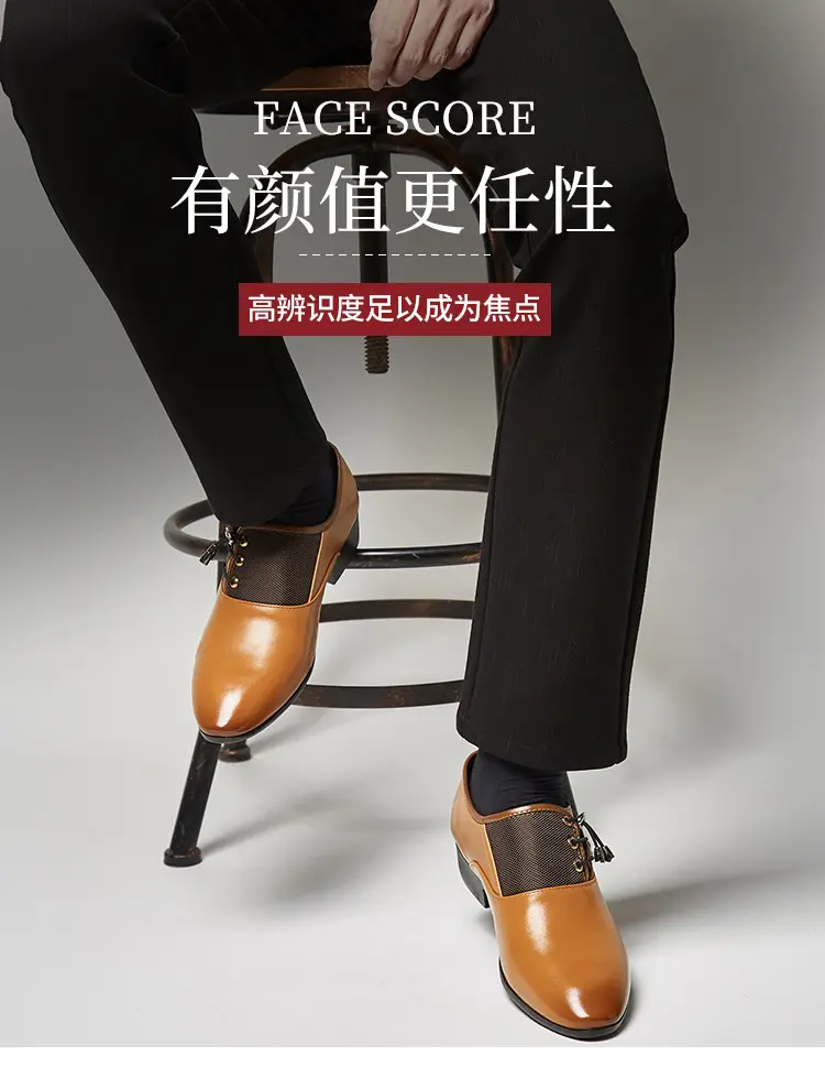 Men's classic suit jacket, universal wedding shoes, black casual footwear for leisure, plus size, dropshipping available — chobi 11