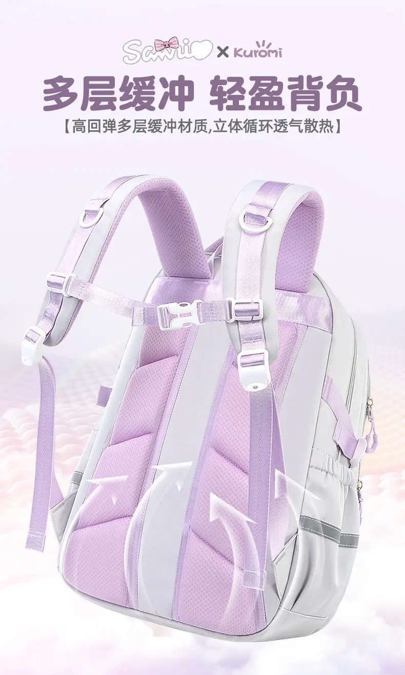 2025 new Kulomi schoolbag first grade primary school students girls girls girls children spine protection and burden reduction are super light — chobi 4