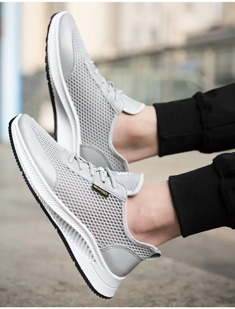 Summer thin mesh breathable shoes, casual comfortable running sneakers for students, soft sole — chobi 32