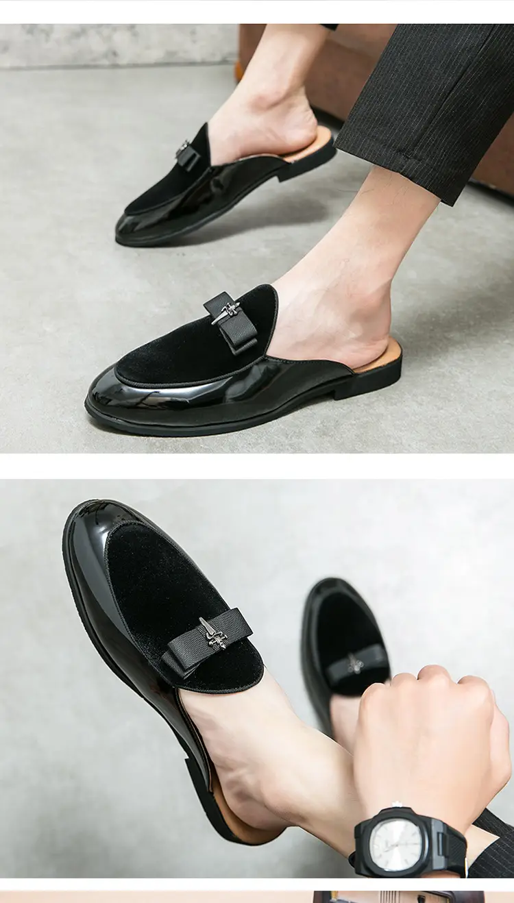 (Cross-border trading), summer shoes pointed-toe, casual footwear for leisure English style, loafers, plus size, easy to put on, British style — chobi 4