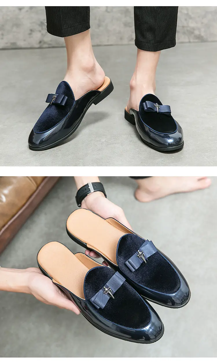 (Cross-border trading), summer shoes pointed-toe, casual footwear for leisure English style, loafers, plus size, easy to put on, British style — chobi 6