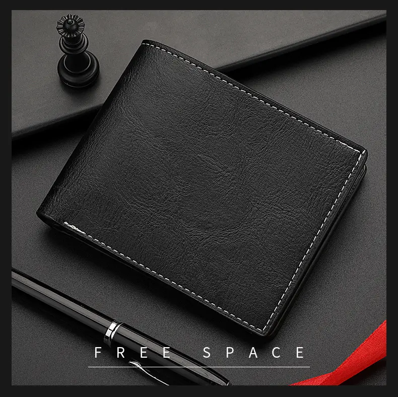 (Wholesale), men's short retro wallet for students, with your logo imprint, (Physicals) — chobi 21