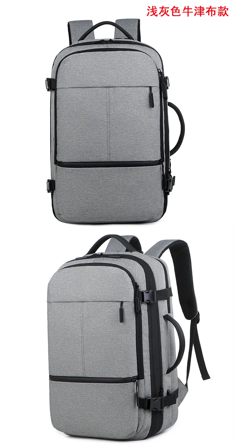 Men's capacious backpack, suitcase for traveling, equipment bag, shoulder bag, laptop, business version, 17 inch — chobi 31