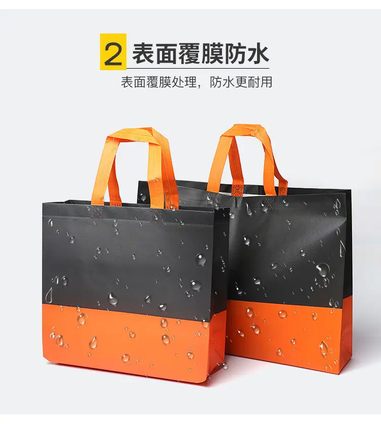 (Wholesale), cloth bag non-woven cloth, handheld folding shopping bag, three dimensional pack — chobi 8