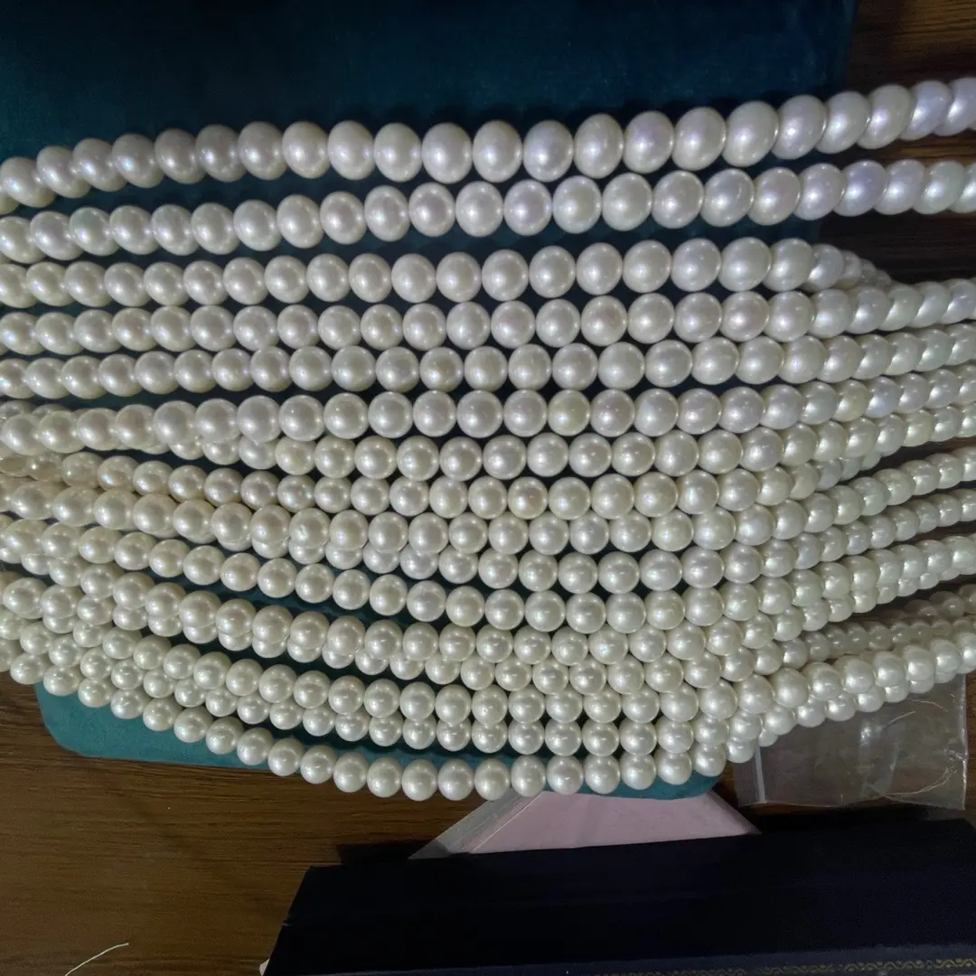 Organic accessory from pearl, accessories, necklace, 8-9mm, DIY — chobi 25