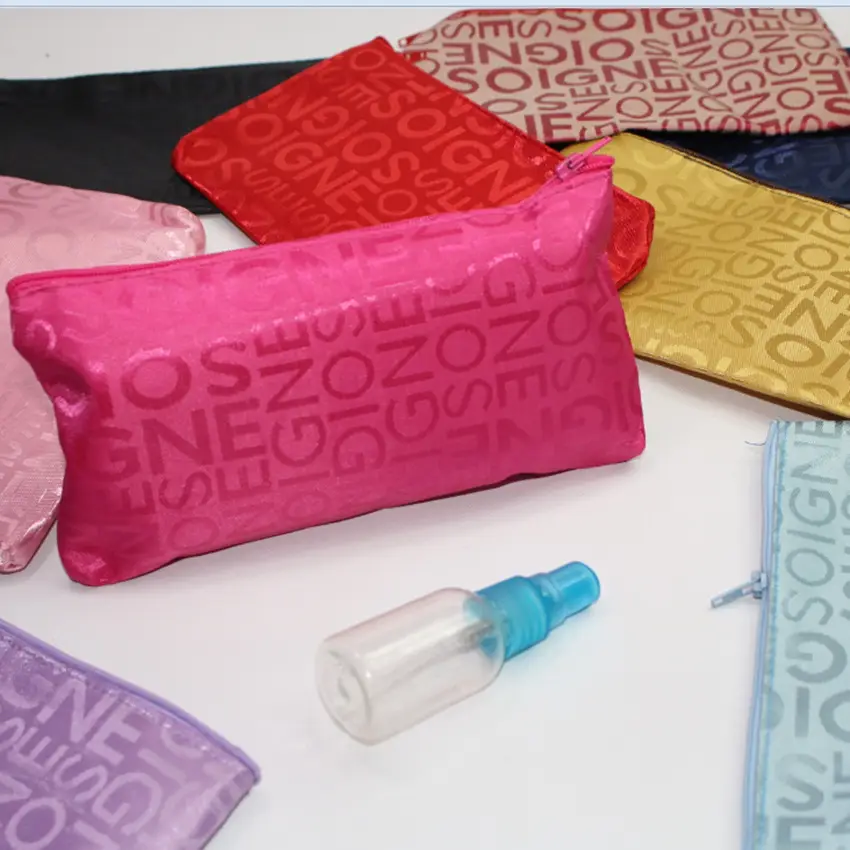 Cosmetic bag, storage system, wallet, hand loop bag, small clutch bag with zipper, cosmetic lipstick, South Korea — chobi 14