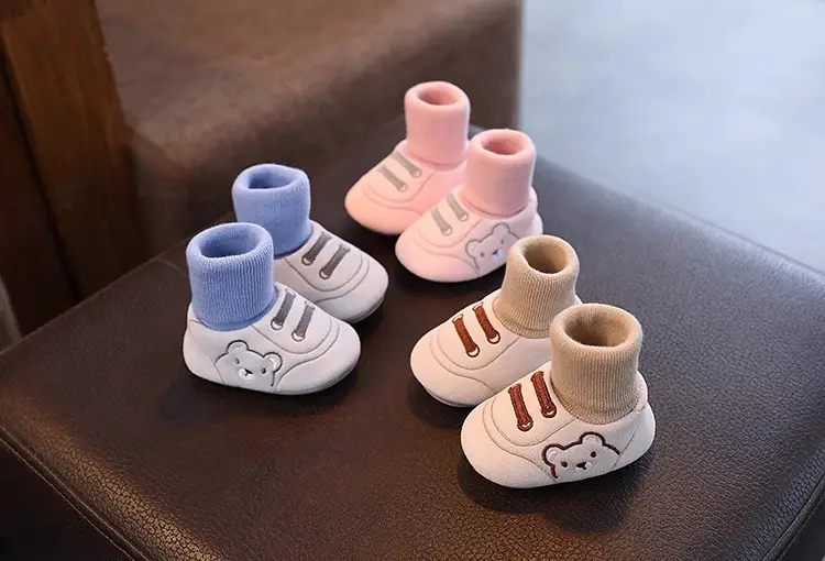 Baby shoes 0-3-12 months to 1 year old, spring and autumn and winter styles for men and women baby soft sole shoes — chobi 6