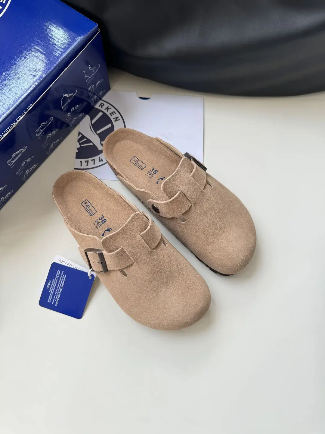 Sandals platform, slippers, suitable for spring and autumn, closed toe, genuine leather, suitable for outdoor wear — chobi 30