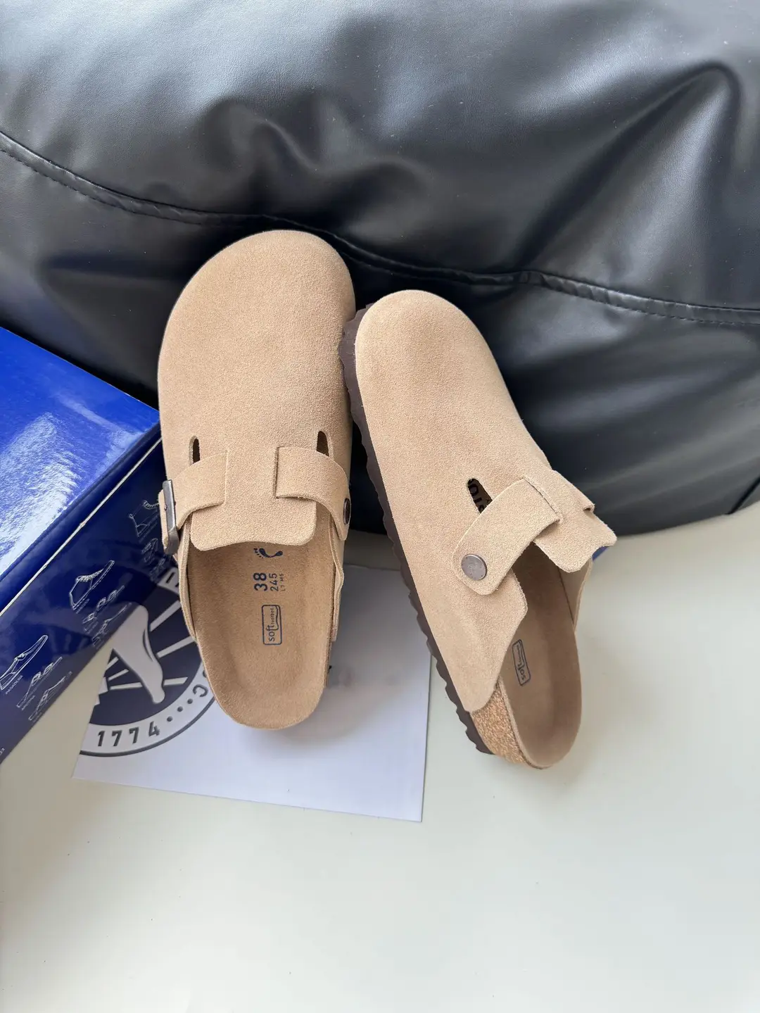 Sandals platform, slippers, suitable for spring and autumn, closed toe, genuine leather, suitable for outdoor wear — chobi 29