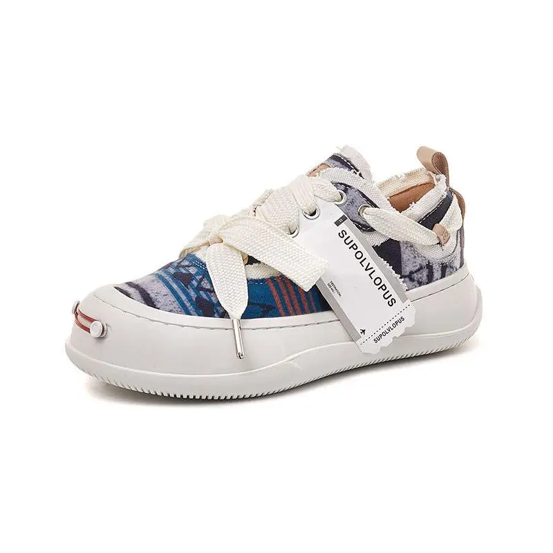 Cloth espadrilles for men and women, demi-season sneakers platform, Collection Year 2026, height increasing — chobi 20