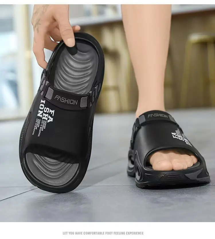 (Wholesale), quality sandals, men's non-slip slippers to go out platform, can be worn in two ways — chobi 10