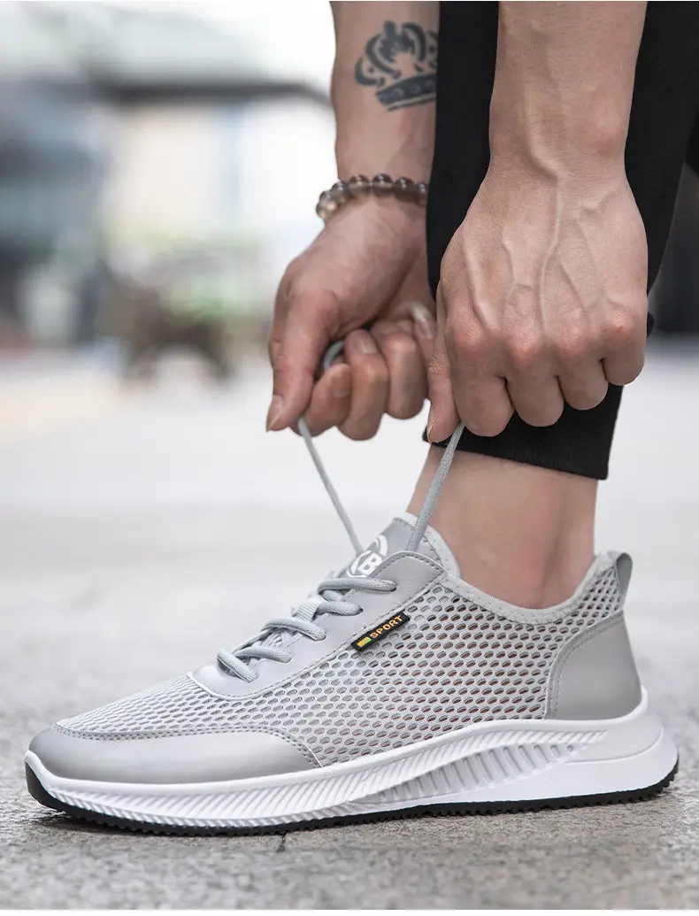 Summer thin mesh breathable shoes, casual comfortable running sneakers for students, soft sole — chobi 34