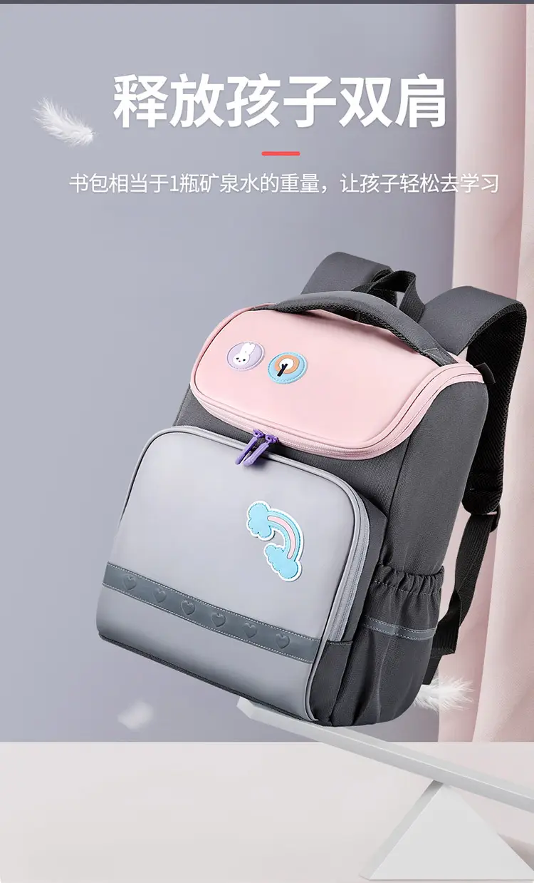 (Wholesale), children's school bag, capacious backpack lightweight, spine protection, 1-6 years — chobi 8