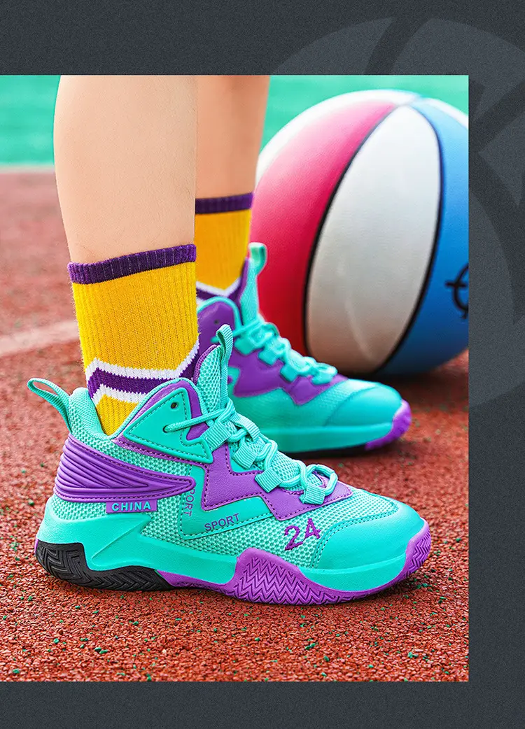 Basketball uniform for boys, autumn children's breathable non-slip sneakers for training — chobi 13