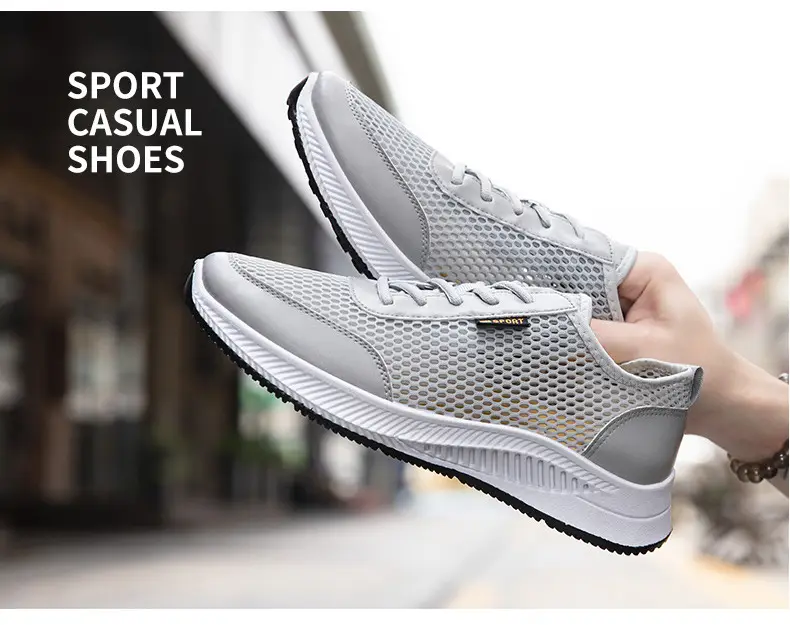 Summer thin mesh breathable shoes, casual comfortable running sneakers for students, soft sole — chobi 29