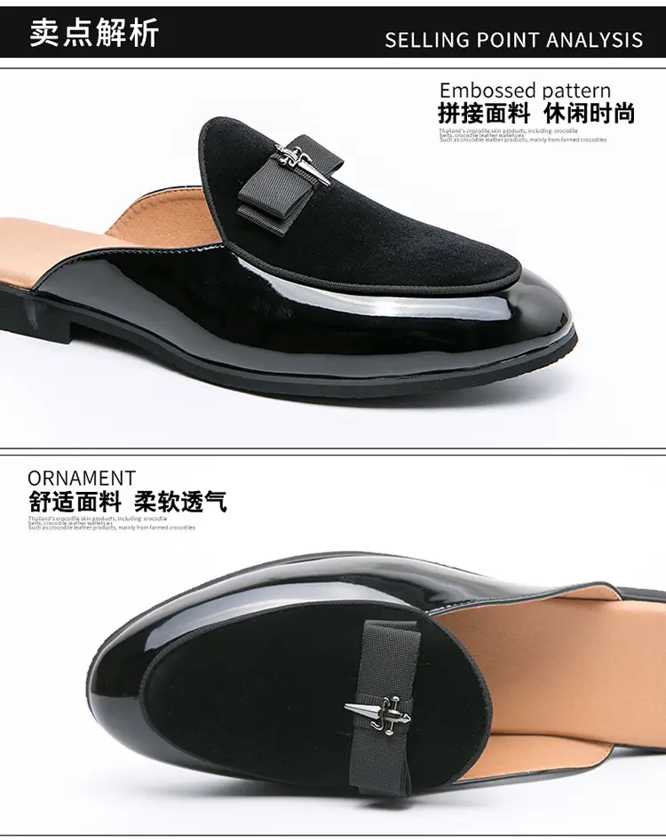 (Cross-border trading), summer shoes pointed-toe, casual footwear for leisure English style, loafers, plus size, easy to put on, British style — chobi 1