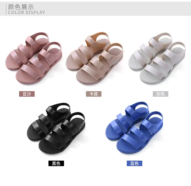 Women's sports sandals, lightweight breathable universal mule with velcro for students flat, suitable for spring and autumn — chobi 4
