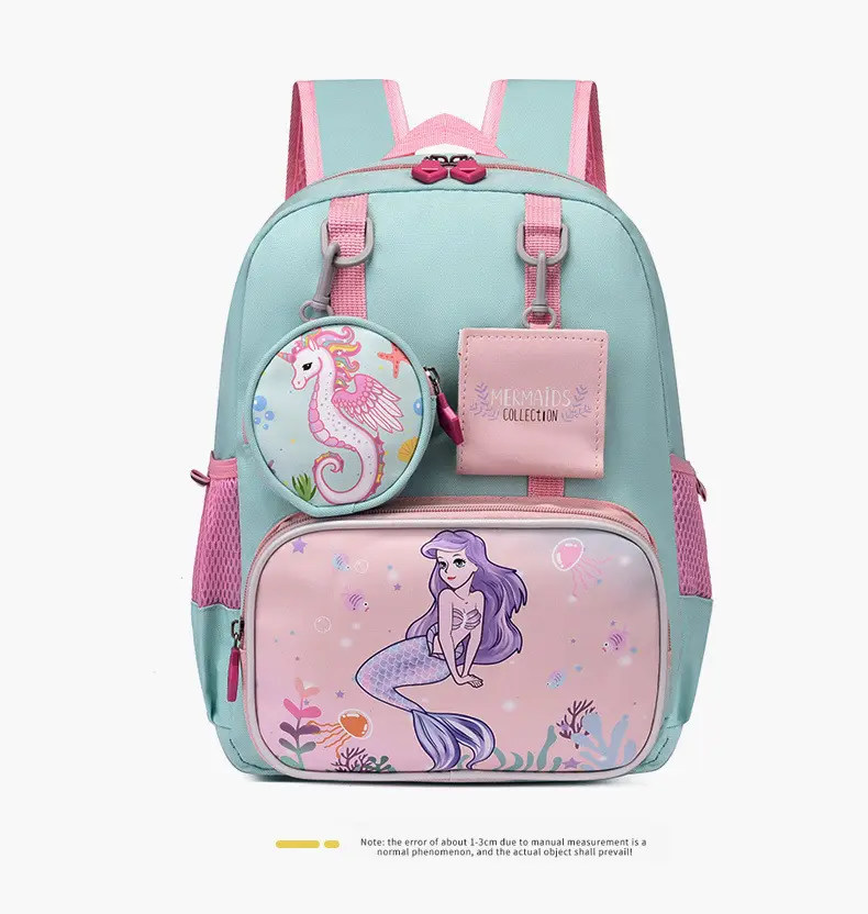 School bag for kindergarten, cartoon backpack for students, purse, card holder, pony, Spiderman — chobi 19