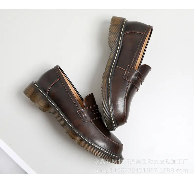 Japanese casual footwear for leisure, loafers flat, student pleated skirt, wear-resistant Mary Jane shoes, suitable for spring and autumn, easy to put — chobi 12