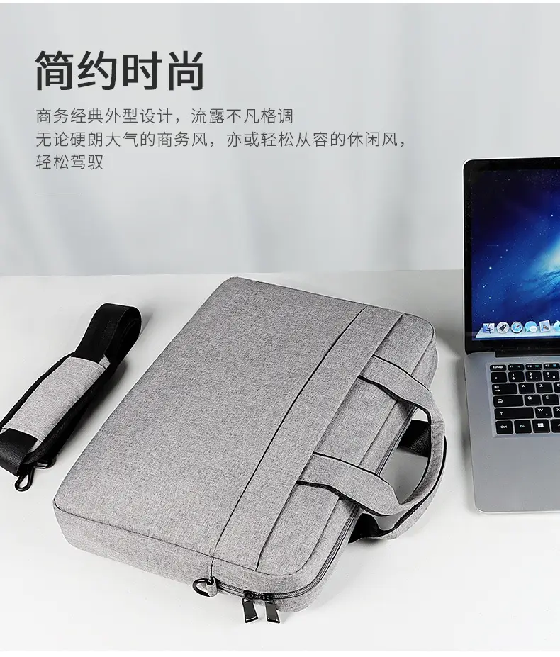 (Wholesale), one-shoulder bag, laptop, waterproof bag for men and women, 131415.6 inch, logo printing service — chobi 5