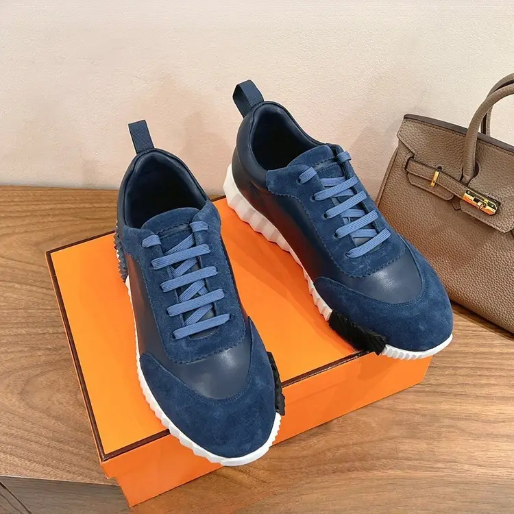 Classic two-tone universal fashionable running sneakers for leisure for men and women flat, genuine leather, for beloved — chobi 12