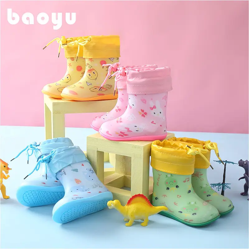 Ploves of dismantling baby rain shoes 1 infant child 3 rain boots men and girls water shoes, children princess cute lightweight shoes — chobi 26