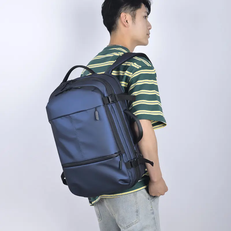 Men's backpack, capacious laptop, travel bag, shoulder bag, business version, 17 inch — chobi 10