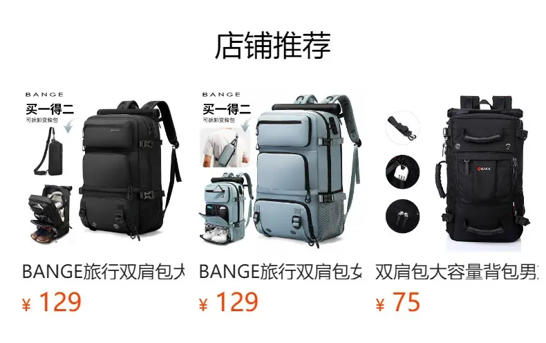 Backpack, capacious luggage universal travel bag for hiking, oxford cloth — chobi 1