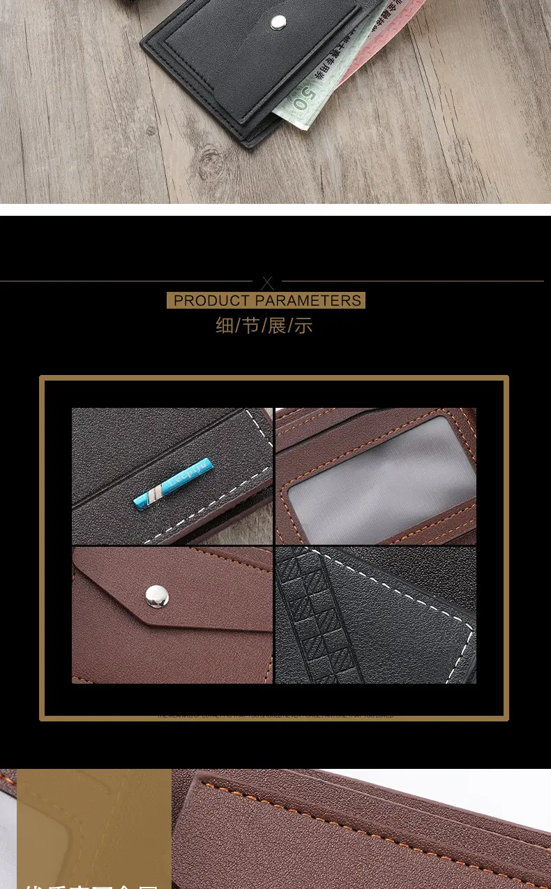 Men's retro fashionable capacious wallet — chobi 8
