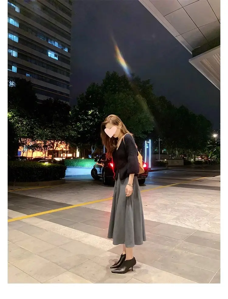 Elegant high heels pointed-toe stiletto heels, universal demi-season low boots, (Physicals), french style — chobi 24