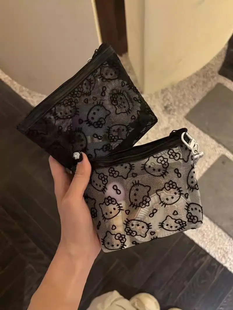 Small handheld cosmetic bag for traveling, organizer bag to go out, wallet — chobi 3