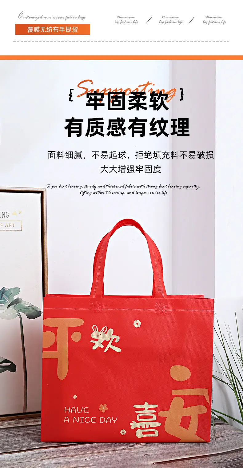 (Wholesale), linen bag non-woven cloth, pack, capacious shopping bag, custom-made — chobi 5