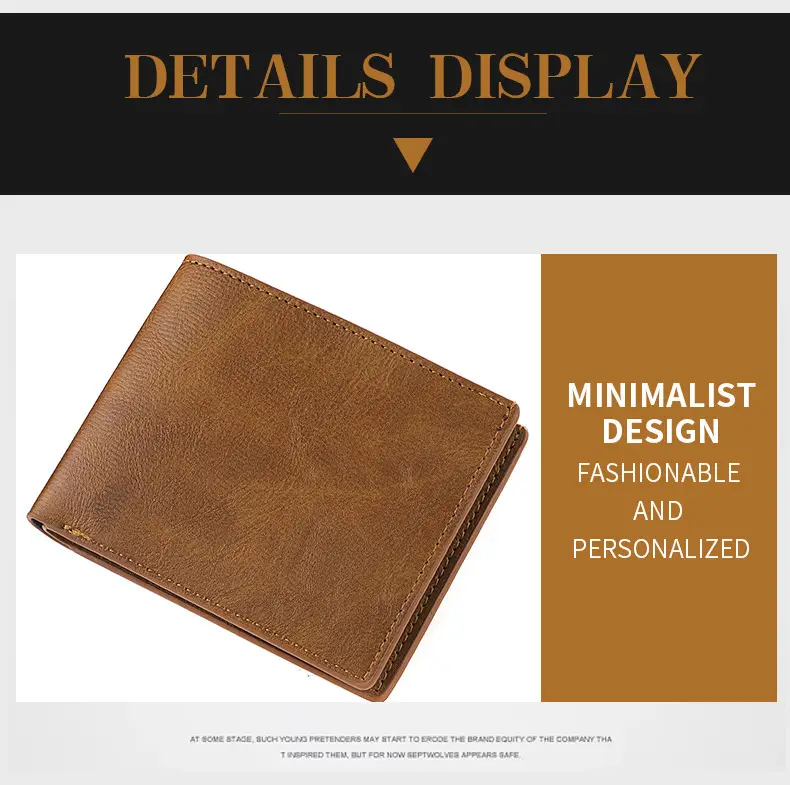 (Wholesale), men's short retro wallet for students, with your logo imprint, (Physicals) — chobi 24