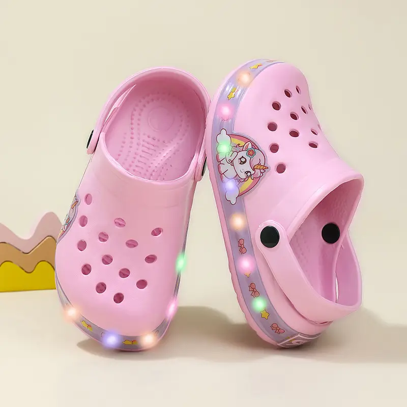 (Cross-border trading), (Wholesale), children's summer Crocs-style slippers, sandals, beach footwear — chobi 19