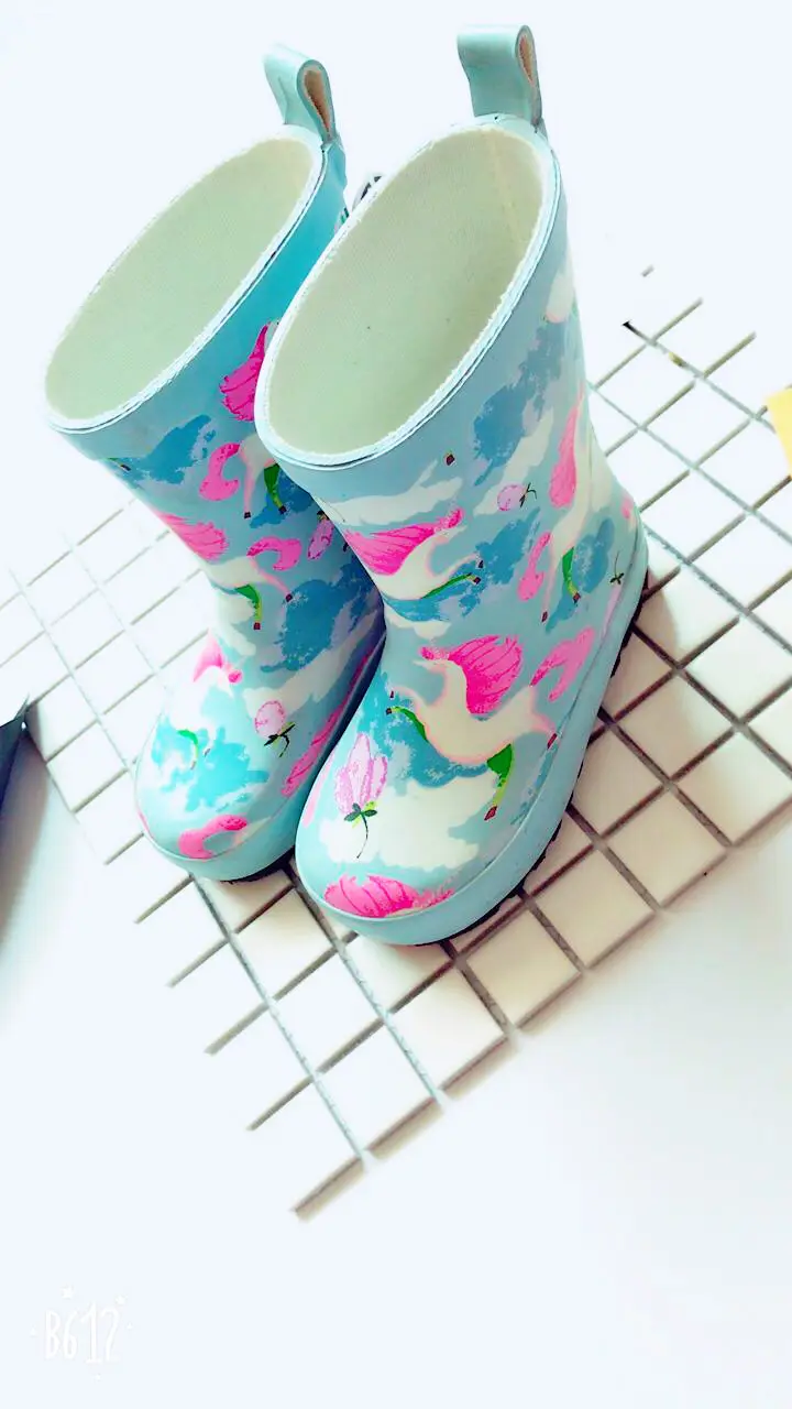 Promotion Cross -border INS Explosion Penguin Sky Horse Leopard Rain Rain Boots Rubber Waterproof ENBIHOUSE Children's Rain Shoes — chobi 15