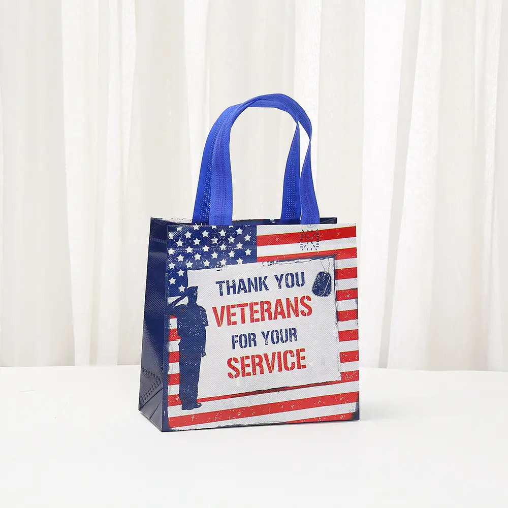Three dimensional waterproof bag, pack, linen bag non-woven cloth, shopping bag, USA, Birthday gift — chobi 7