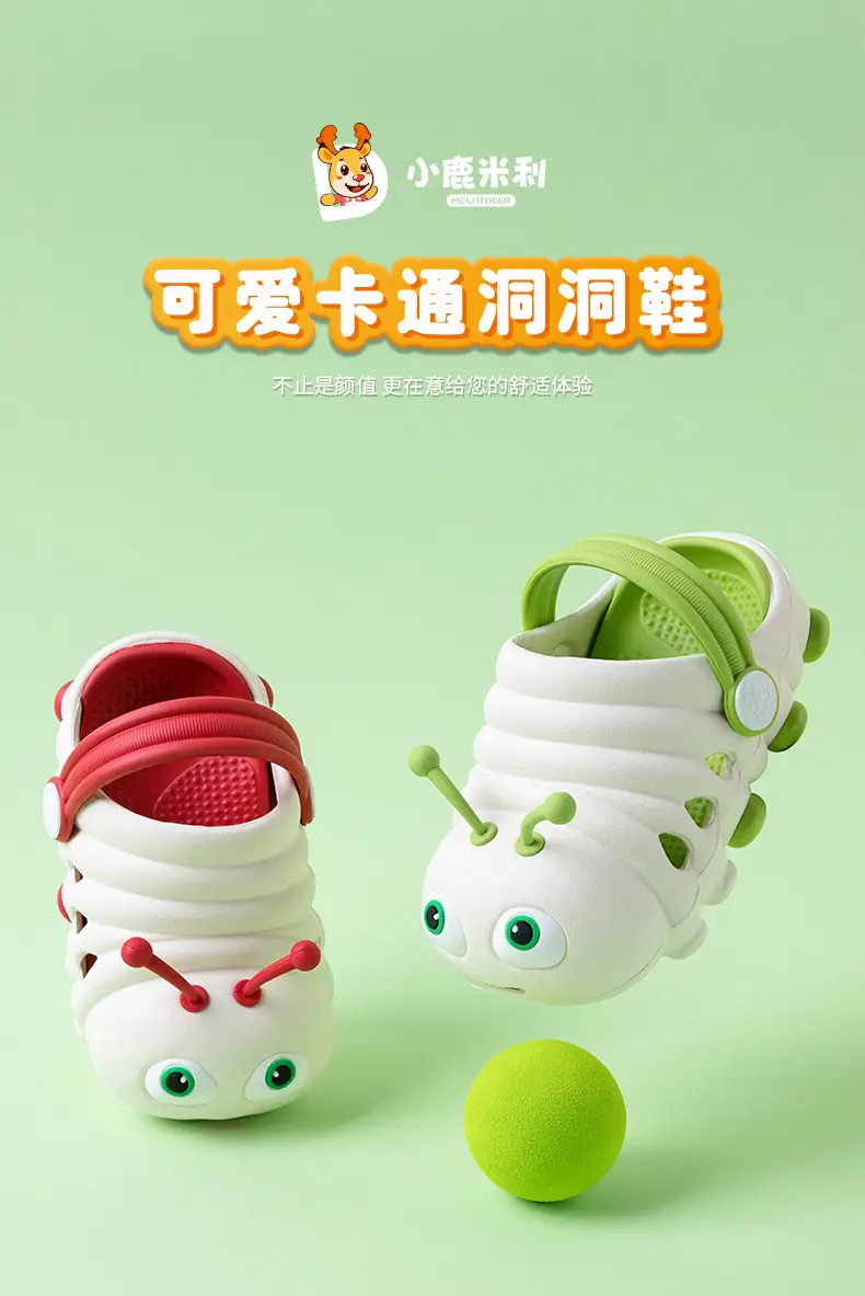 Children's cartoon breathable Crocs-style slippers, wear-resistant mule for boys, sandals, soft sole — chobi 1