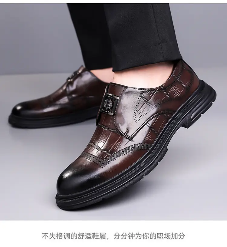 (Wholesale), men's classic suit jacket, fashionable casual footwear, comfortable shoes for work and office — chobi 16