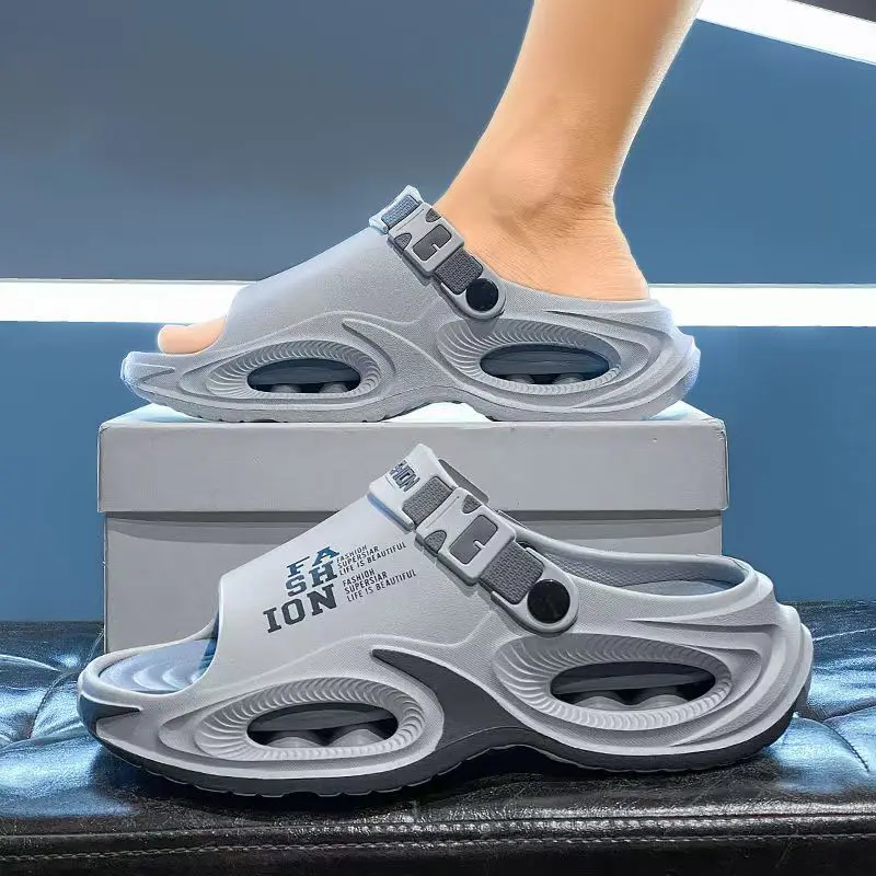 (Wholesale), quality sandals, men's non-slip slippers to go out platform, can be worn in two ways — chobi 14