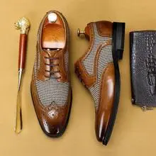 Men's summer breathable classic suit jacket English style, shoes, 36 — chobi 13