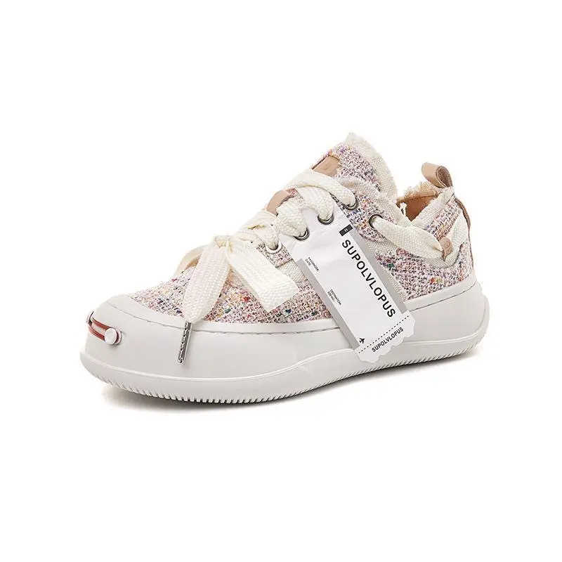 Cloth espadrilles for men and women, demi-season sneakers platform, Collection Year 2026, height increasing — chobi 24