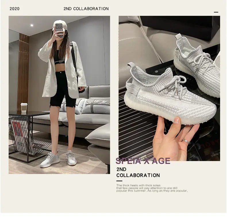 Breathable fashionable running sneakers, soft sole — chobi 27