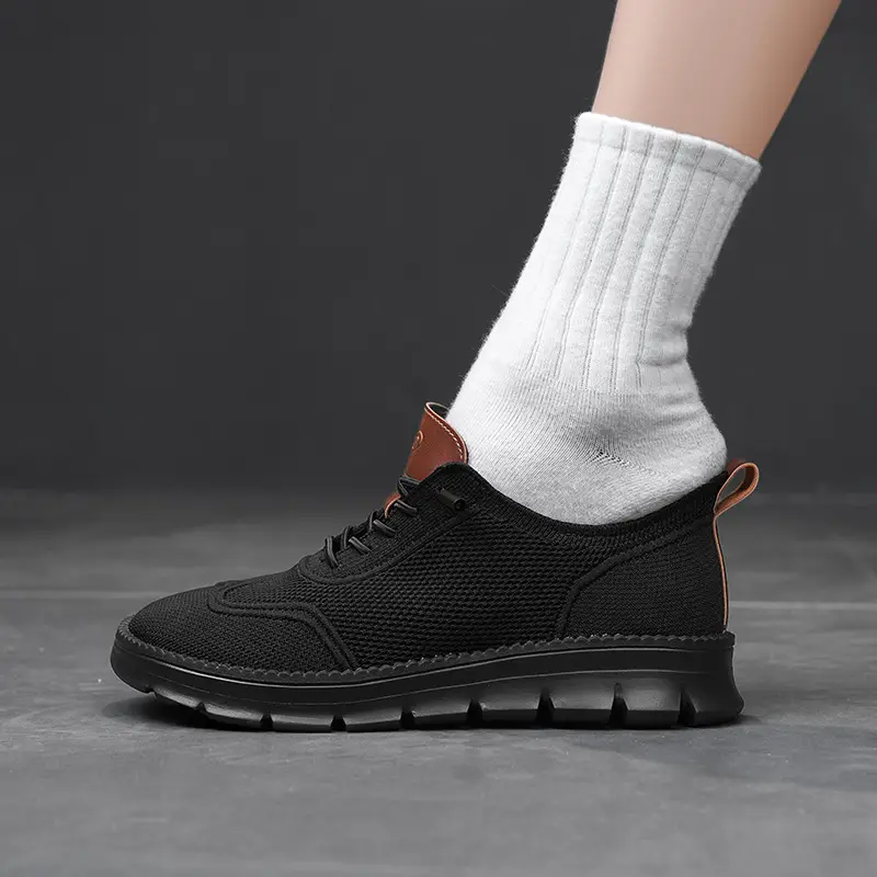 (Cross-border trading), lightweight loafers, comfortable sneakers, breathable casual footwear, made with flyknit technology, (Physicals) — chobi 25