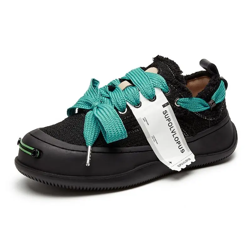 Cloth espadrilles for men and women, demi-season sneakers platform, Collection Year 2026, height increasing — chobi 27