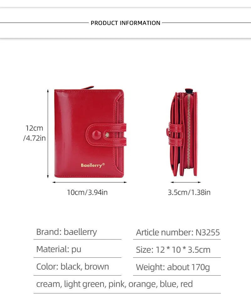 Wallet, shoulder bag, short brand card holder, high-quality style — chobi 8