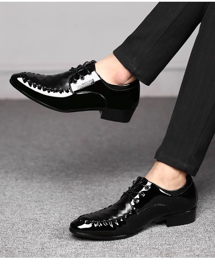 Men's classic suit jacket, casual footwear, universal wedding shoes, plus size, dropshipping available — chobi 26