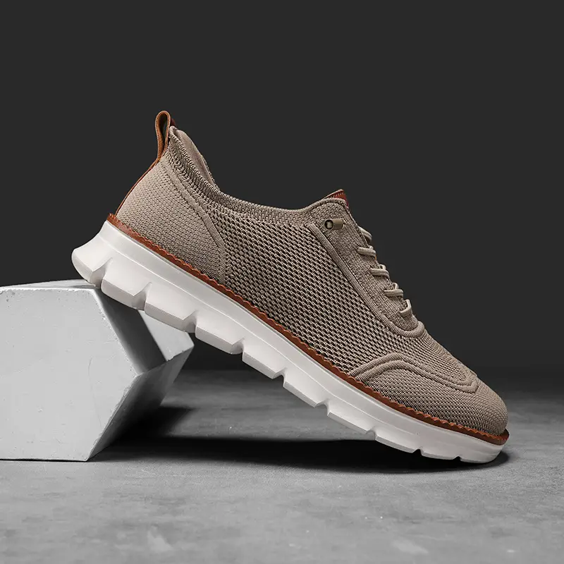 (Cross-border trading), lightweight loafers, comfortable sneakers, breathable casual footwear, made with flyknit technology, (Physicals) — chobi 19