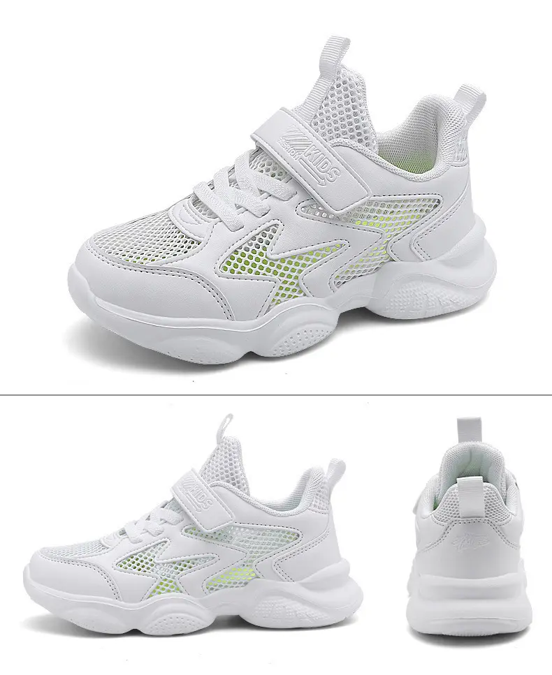 (Wholesale), children's white white shoes for boys, white sneakers for students, 2023 collection — chobi 24