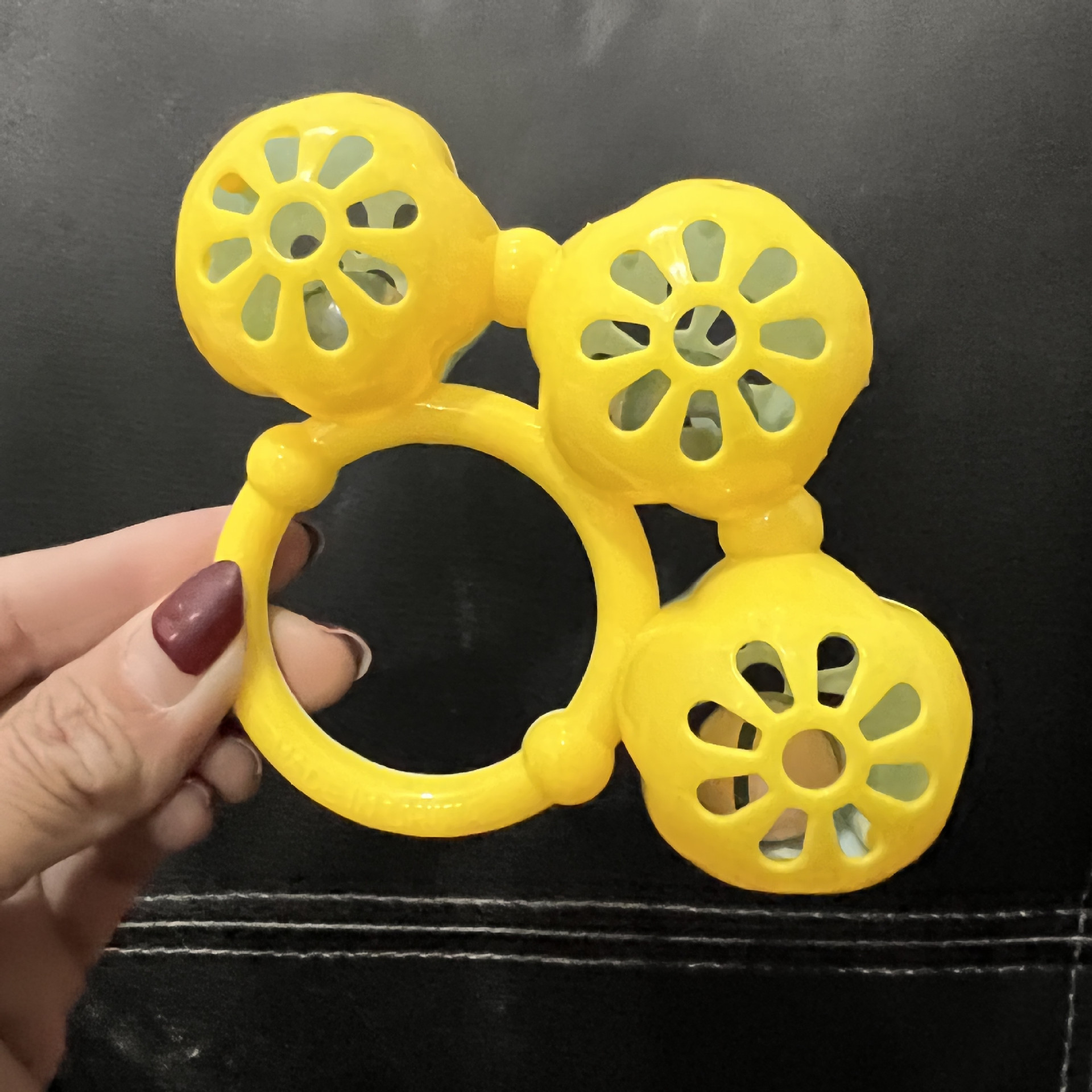 Baby rattle beanbag toy with sound — chobi 7